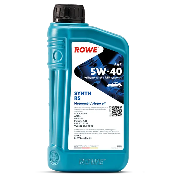 ROWE Hightec SYNTH RS SAE 5W-40 Motor Oil - 1 Liter