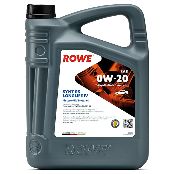 HIGHTEC SYNT RS LONGLIFE IV SAE 0W-20 5 Liter Jug
