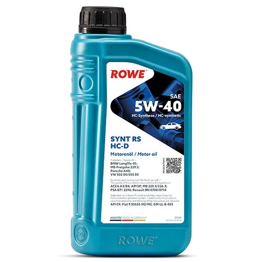 ROWE Hightec SYNT RS HC-D SAE 5W-40 Motor Oil - 1 Liter