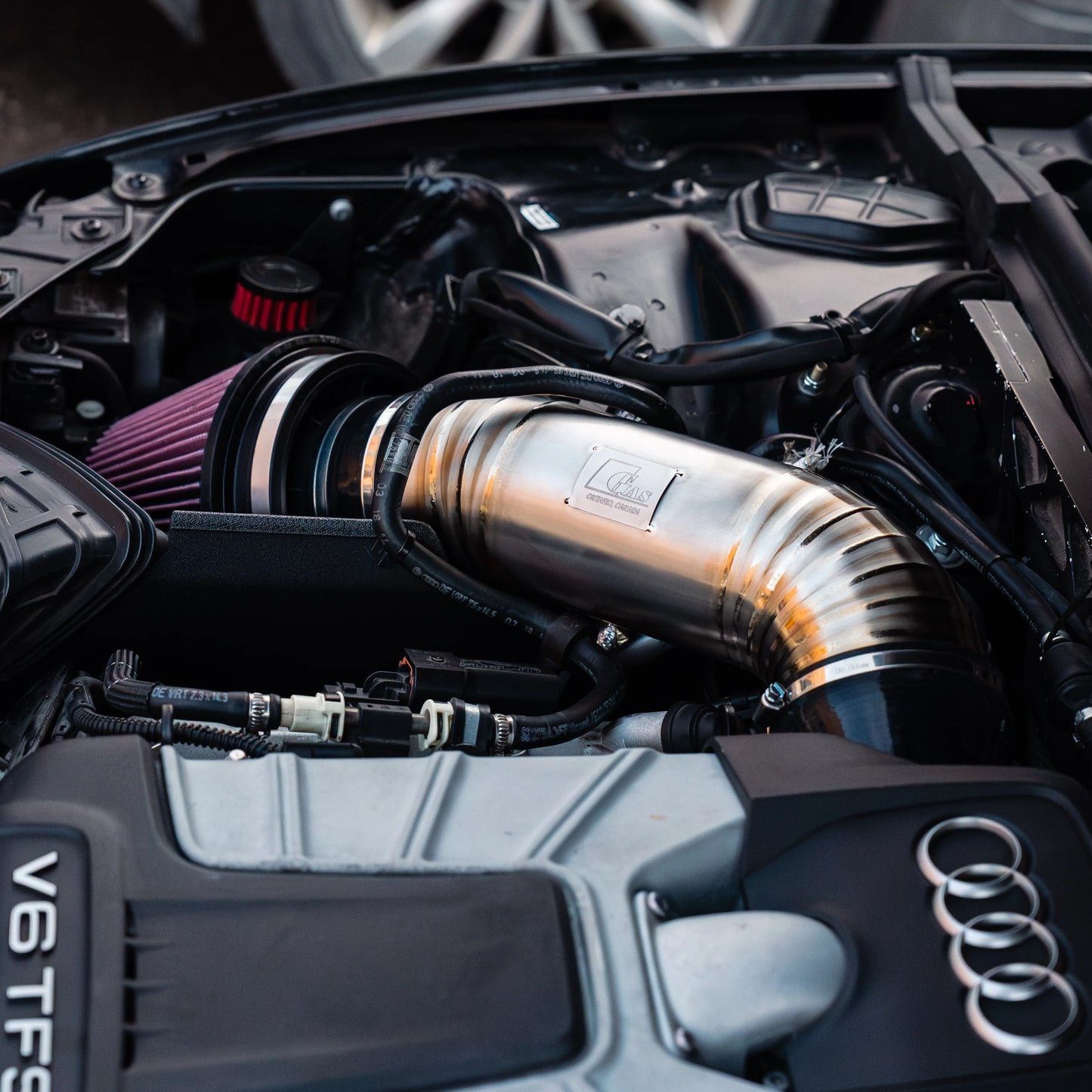 GAS Omega 102mm Titanium Intake C6 A6 3.0T