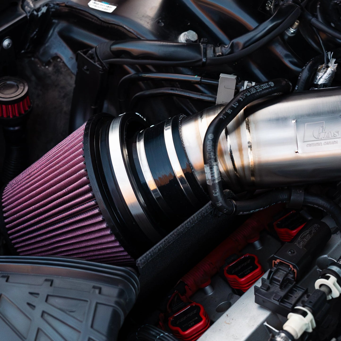 GAS Omega 102mm Titanium Intake C6 A6 3.0T