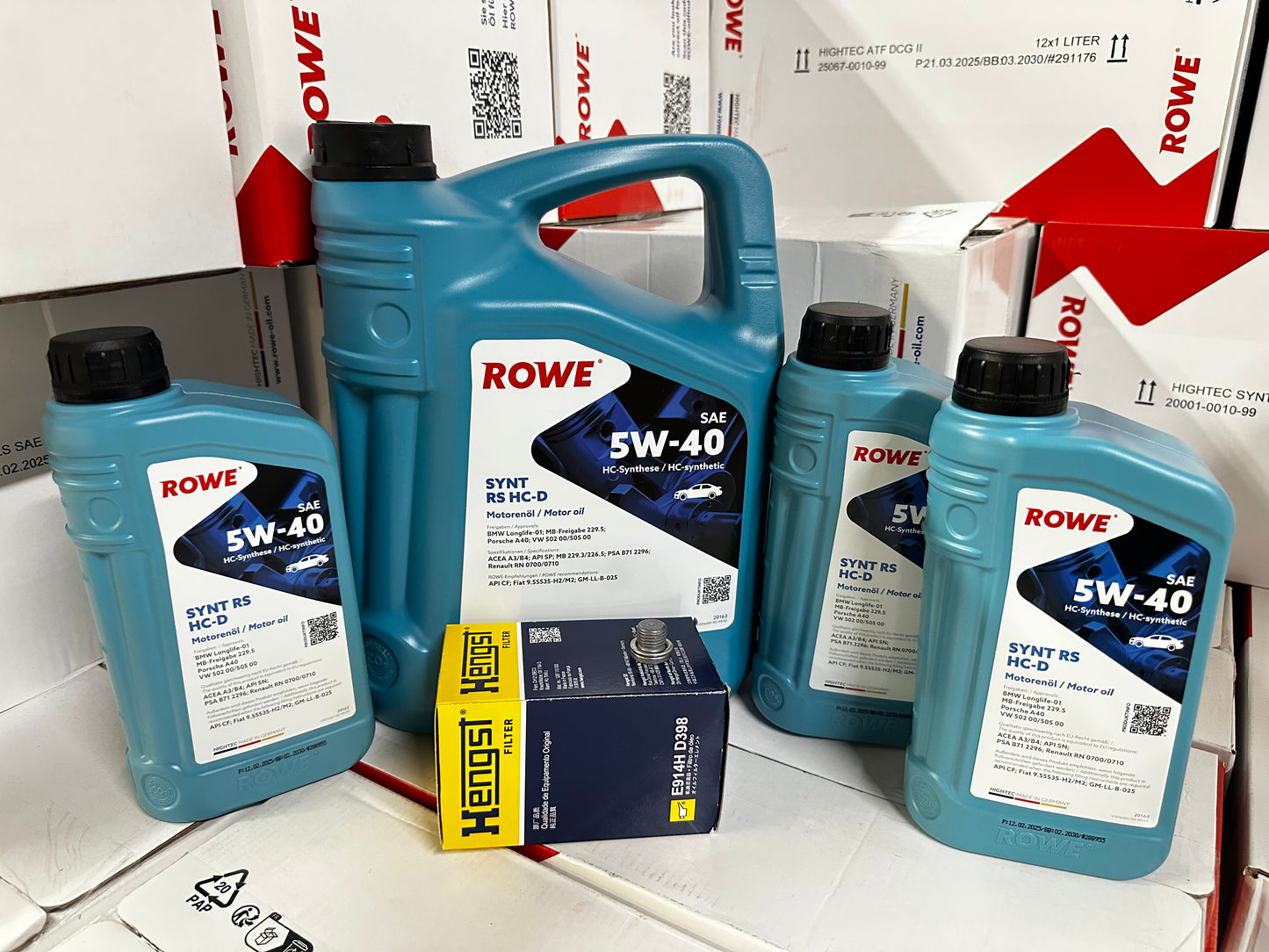 Rowe Hightec Synt Rs HC-D 3.0T/2.9T EA839 Oil Change Kit