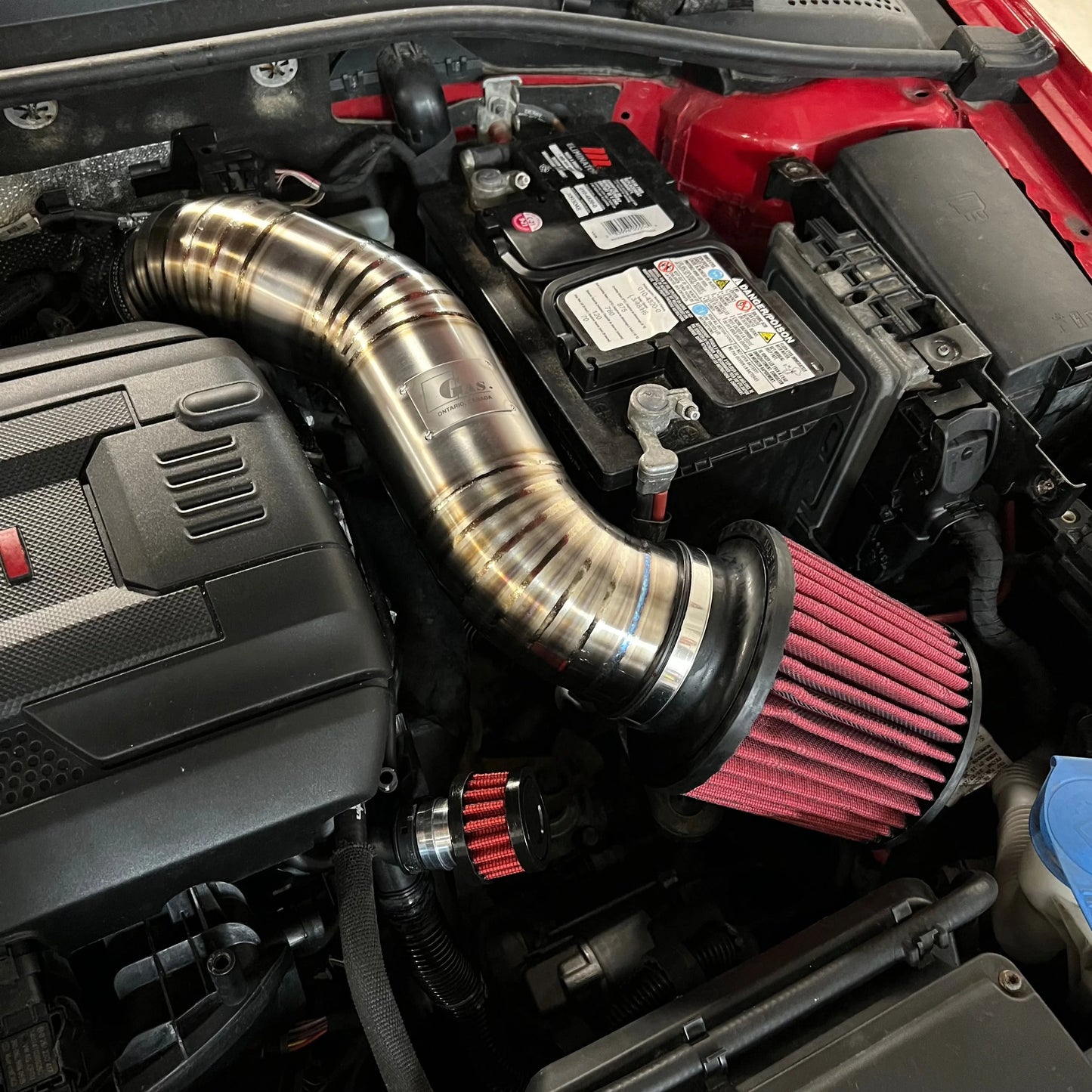 GAS MQB S3/MK7 89mm Titanium Intake (8V)