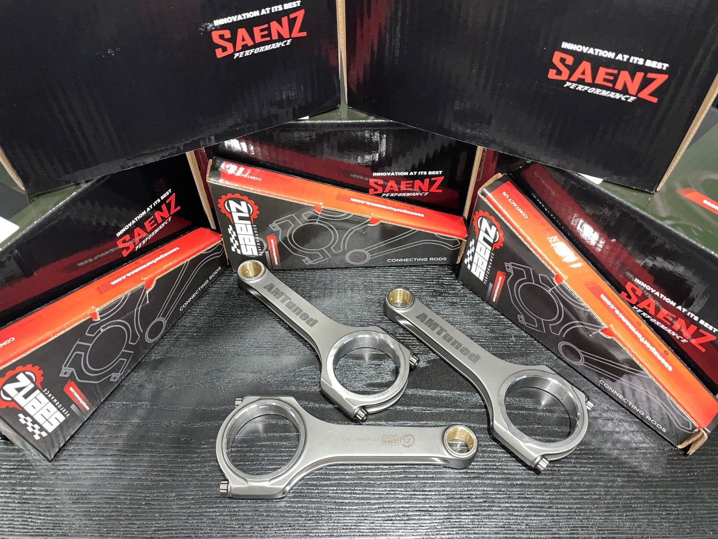 AMTuned Audi B6/B7 S4 4.2L 40V BHF/BBK Forged Piston and Connecting Rod Package