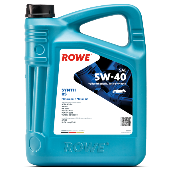ROWE Hightec SYNTH RS SAE 5W-40 Motor Oil - 5 Liter Jug