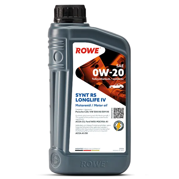 HIGHTEC SYNT RS LONGLIFE IV SAE 0W-20 1 Liter bottle