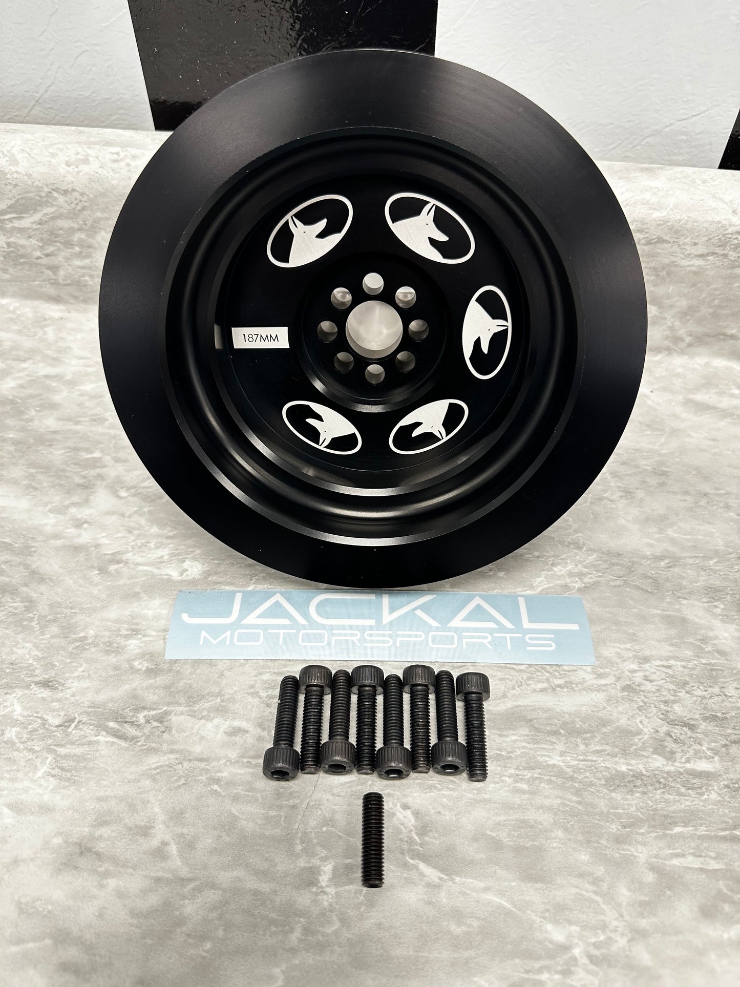 Jackal Motorsports 187mm Audi 3.0T Lower Pulley Upgrade | S4 S5 SQ5 A6 A7 Q7 Supercharged