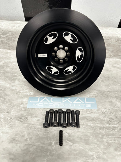 Jackal Motorsports 187mm Audi 3.0T Lower Pulley Upgrade | S4 S5 SQ5 A6 A7 Q7 Supercharged