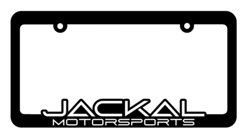 Jackal Motorsports License Plate Frame