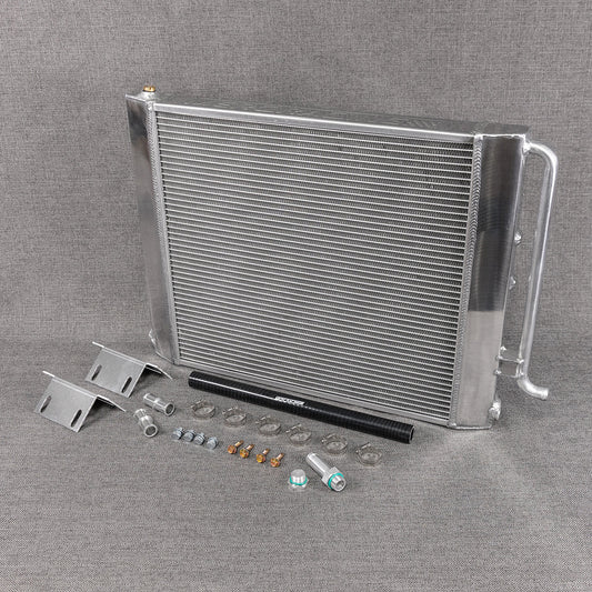 Merc Racing High Capacity heat exchanger for Audi S6, S7, A7, A6, Q5, SQ5, S4, S5 Polished
