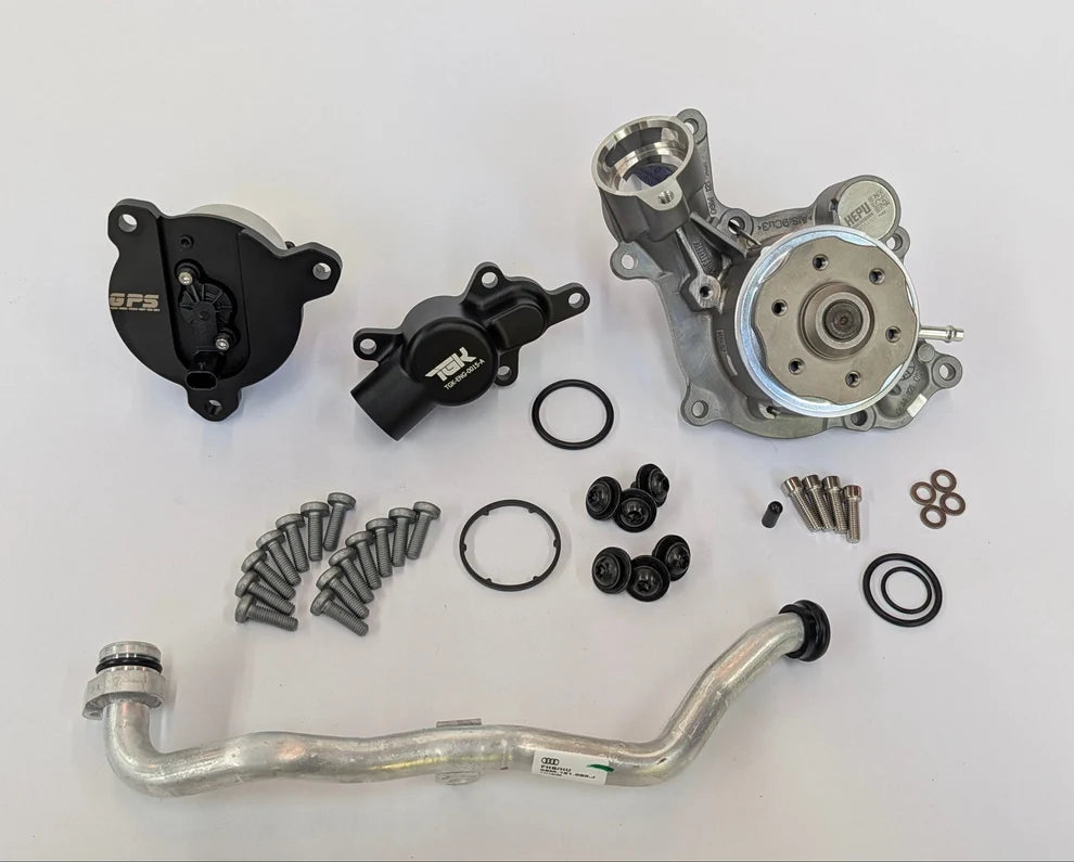 Audi EA839 3.0T/2.9T 6 Bolt Water Pump, Thermostat and Shutoff Valve Cooling Maintenance Kit